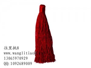 8000676--每包10个--饰品配件大号精品中国穗--红色