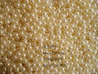 8000077--每包500装--8mm塑料仿珍珠--珍珠色