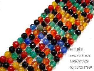 8000980--8mm彩玛瑙
