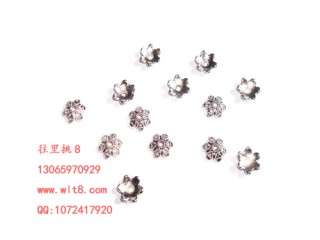 8205028--每包100个--独饰源藏银古银--大号花托