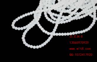 8000912--每包1000个--6mm乳白色玉珠