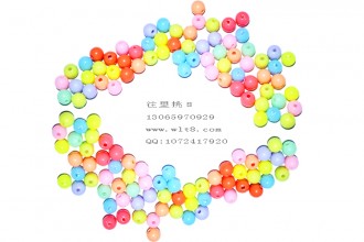 8000557--每包500个--6mm梦幻糖果珠--混装
